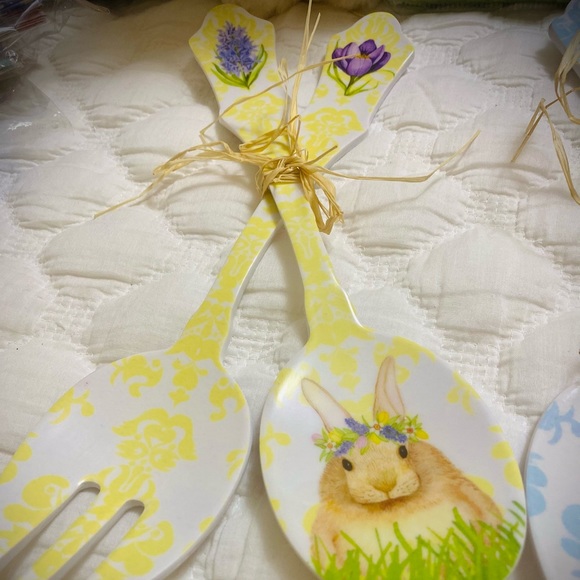 3 EASTER SPOON AND FORK SETS - Picture 2 of 4